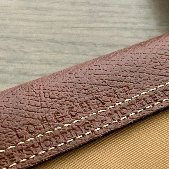 Longchamp Le Pliage Medium Nylon Shoulder Tote-Fawn with Brown Leather Handles - Picture 5 of 16